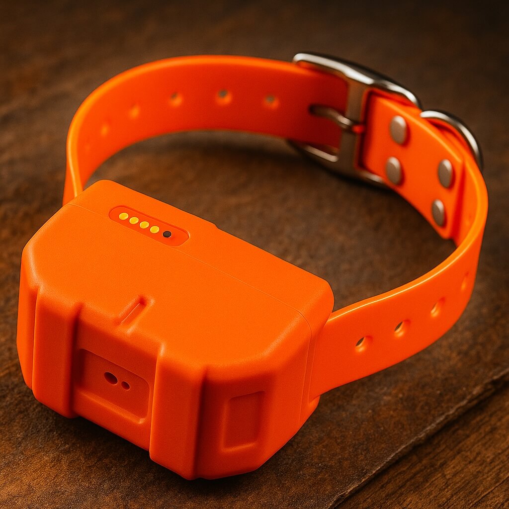 Collier GPS Dogze 4G orange monobloc, sans centrale, pour chasse